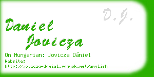daniel jovicza business card