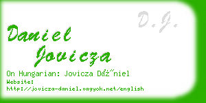 daniel jovicza business card